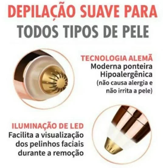 Caneta Depiladora de Sobrancelhas Indolor